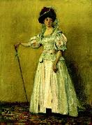 Ion Andreescu Portret de femeie in costum de epoca painting